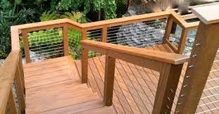 Our exclusive aluminum flat bar railing system. Wood Framed Cable Railing Systems Modern Deck San Diego By San Diego Cable Railings Houzz Au