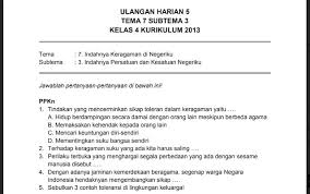 Maybe you would like to learn more about one of these? Soal Ulangan Harian K13 Kelas 4 Tema 7 Subtema 3 Contoh Soal Dan Materi Pelajaran 8