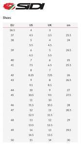 Sidi Shoe Size Chart Best Picture Of Chart Anyimage Org