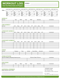 printable workout routines and healthy lifestyle charts