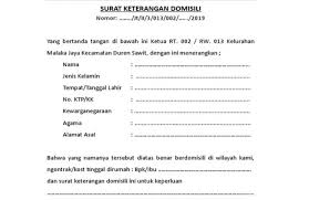 Syarat prapendaftaran ppdb jakarta 2020: Surat Keterangan Domisili Syarat Cara Membuat Dan Contoh