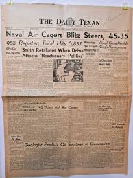 Newspaper- The Daily Texan University of Texas Austin UT Feb4 1943 J.Frank  Dobie | eBay