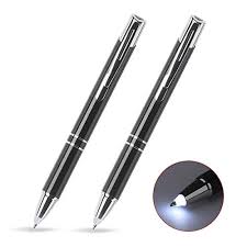 Lighted Tip Pen Glowseen 2 Pack Technical Pens Light Up Pen With Light Led Lighted Pen For Writing In The Dark White Light Gaitans Creations