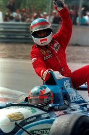 Does jean alesi have tattoos? Jean Alesi Hitches A Ride With Michael Schumacher 1995 Michael Schumacher Ferrari F1 Formula One