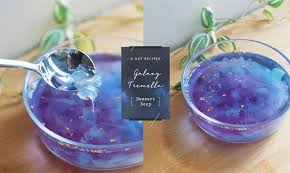 galaxy tremella soup 銀河雪耳羹 能吃進肚子裡的星河夢 dessert recipes desserts diy food