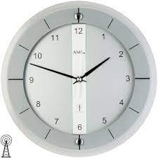 Wohnzimmer wanduhren mit pendel reizend großhandel antike. Ams 5847 Wanduhr Funk Funkwanduhr Analog Silbern Rund Mit Glas Und Aluminium Wanduhren Wohnzimmermobel Modern Wanduhren Wohnzimmer