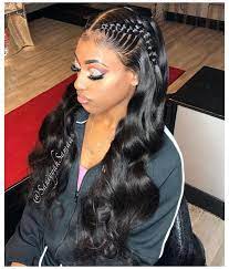 Prom Hairstyles Half Up Half Down Black Hair Promhairstyleshalfuphalfdownblackh In 2021 Braided Half Up Half Down Hair Half Up Half Down Hair Prom Hair Styles