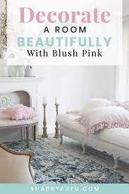 Pink girl's room with sherwin williams white dogwood paint. How To Decorate A Room Beautifully With Blush Pink Shabbyfufu Com