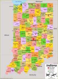 Следующая статья штат колорадо (state of colorado). Indiana State Map Usa Maps Of Indiana In