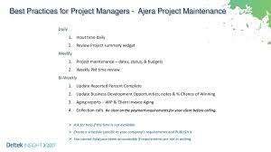 Maybe you would like to learn more about one of these? Pcw03 Maximizing The Ajera Project Management Tools For Your Firm Ppt Download