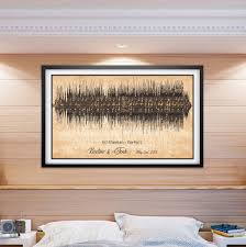 We can picture your situation right now. Personalized First Anniversary Gift Music Sound Wave And Notes Weddi Phoenix Art Print Shop