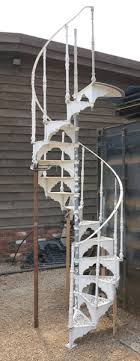 At ukaa we have a large stock of reclaimed original antique cast iron spiral staircases for sale which are available to view and buy from our reclamation yard in the uk. Reclaimed Hayward Brothers Cast Iron Spiral Staircase