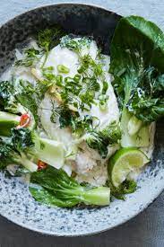 Coconut Poached Fish With Bok Choy Recipe Recipe Poached Fish Bok Choy Recipes Bok Choy