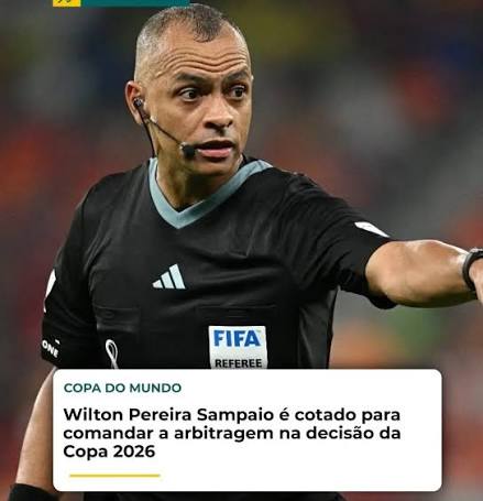 O Brasil pode voltar a ter um &aacute;rbitro na decis&atilde;o de uma Copa do Mundo. Wilton Pereira Sampaio &eacute; um dos principais candidatos da FIFA para comandar a final do Mundial de
