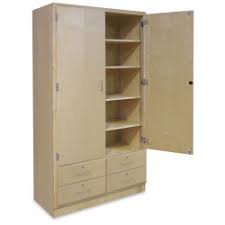 Frida shoe closet tall with two drawers and two doors. Hann Tall Storage Cabinet With Drawers Blick Art Materials