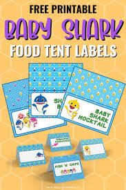So if you want to celebrate your birthday party, you can download our free printable pinkfong baby shark invitation.are you preparing an invitation for a birthday invitation? Free Printable Baby Shark Food Labels Baby Shark Party Printables