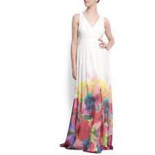 Mango Watercolor Flower Maxi Dress By None Via Polyvore 90pounds Flower Maxi Dress Floral Maxi Dress Watercolor Floral Dress
