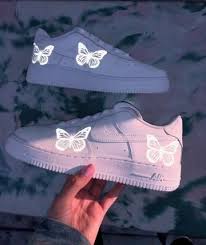 3m Limited Hd Reflective Butterfly Air Force 1 White Nike Shoes Nike Air Shoes Nike Shoes Air Force