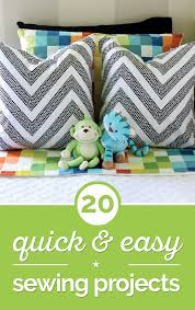 Instead of standard bookends, sew sandbags from fun, colorful fabric to corral your books, files, and folders. 20 Quick Easy Sewing Projects Tutorials Coupons Com