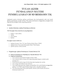 Titik.titik text of tugas modul 5,6,7 pembelajaran matematika. Tugas Akhir Modul 6 Pembelajaran Tematik Berbasis Tik