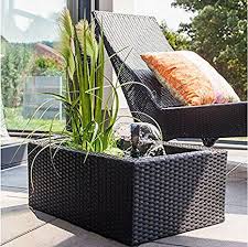 Rattan Wassergarten Set Terrassenteich Brunnen Von Heissner Garten Ideen Gestaltung Garten Deko Garten Dekora Terrassenteich Wassergarten Wasserspiel Garten