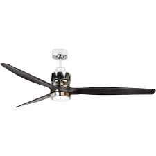Sonnet 70 Inch Chrome With Greywood Blades Ceiling Fan Kit In Grey Wood Ceiling Fan With Light Ceiling Fan Ceiling Fan With Remote