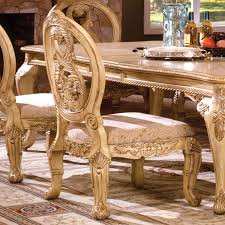 Tuscany Ii White Table Cm3845wh T Furniture Of America Family Size Dining In 2020 Solid Wood Dining Chairs Dining Chairs Side Chairs