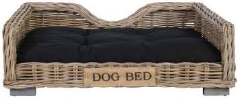block chisel kubu rattan pet basket bed with cushion bed dog bed pets