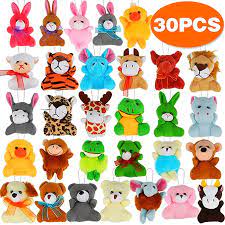 Amazon Com 30 Pack Mini Plush Animals Toys Set Aitbay Cute Small Stuffed Animal Keychain Set For Party Favors Goodi Pet Toys Plush Animals Animal Plush Toys