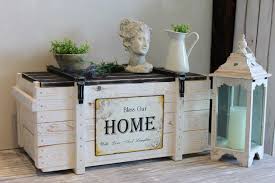 Schweden Truhe Comig Home Black White Holztruhe Truhe Frachtkiste