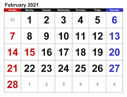 Calendar 2021 with notes is nothing but printable yearly 2021 calendars that provides space for writing notes. 10 Best Printable February 2021 Calendar Word Ideas Calendar Word 2021 Calendar Calendar