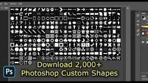 The fact that they are vector allows you to scale them freely without losing quality. Download 2 000 Photoshop Custom Shapes Shapes4free Youtube