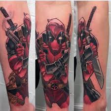See more ideas about deadpool tattoo, deadpool, marvel tattoos. Cartoon Style Colored Bully Deadpool Tattoo On Forearm Tattooimages Biz