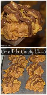 Cornflake Candy Clusters Recipe Cornflake Candy Diy Food Recipes Diy Easy Recipes
