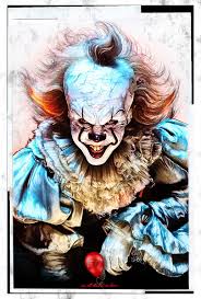 It On Behance Horror Art Joker Art Scary Clowns