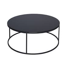 Black Glass And Black Metal Contemporary Circular Coffee Table Circular Coffee Table Coffee Table Living Room Coffee Table
