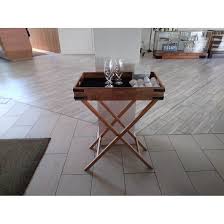 Simply designed with a discreet profile, this robust folding tray stand fits all trays exceeding 510 x 360 mm. Gracie Oaks Nico Butler Tray Table Wayfair