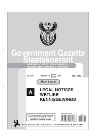 Legal Notice No 39821 of 18-March-2016, Volume 609 A
