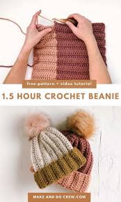 Crochet Beanie Hat Pattern