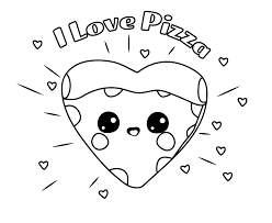 No little artist can pass by the pretty images that filled this page. Pizza Coloring Pages