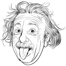 As you can see once. Albert Einstein Portrait Line Art Illustration Stock Vector Illustration Of History Discovery 139320611