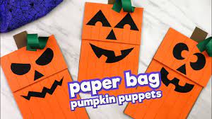 Paper Bag Pumpkin Craft For Kids Youtube