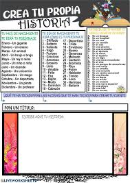 Genial Actividad Para Crear Una Bonita Historia A Partir De Tu Mes Y Dia De Nacimiento Asi Como La Inicial De Escritura Creativa Lectura Y Escritura Escritura