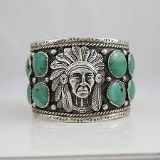 Navajo Sterling And Turquoise Chiefs Head Bracelet 1 800 00 From Sterling925 Net Beadedj Turquoise Jewelry Native American Simple Silver Jewelry Jewelry