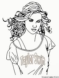 Coloring pages for taylor swift (celebrities) ➜ tons of free drawings to color. Taylor Swift Coloring Pages