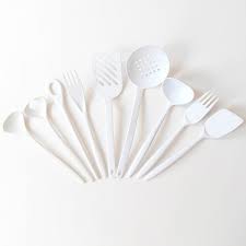 White Vintage Rosti Kitchen Utensils 1960s 70s