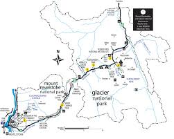 Map of mount revelstoke & glacier national parks. Maps Glacier National Park