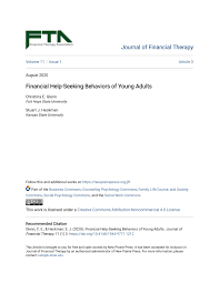 Pdf Financial Help Seeking Behaviors Of Young Adults