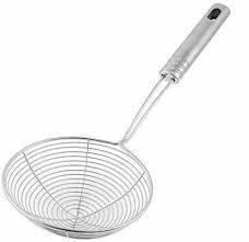 4 professional grade fine mesh strainers: Tracey Stainless Steel Silver Fine Mesh Oil Skimmer Strainer Scoop Colander Kitchen Accessories Gadgets Cooking Tools Collapsible Strainer Price In India Buy Tracey Stainless Steel Silver Fine Mesh Oil Skimmer Strainer