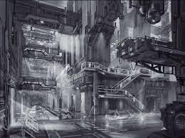 Sci Fi Factory By Anthony Brault Sci Fi Background Sci Fi Environment Sci Fi